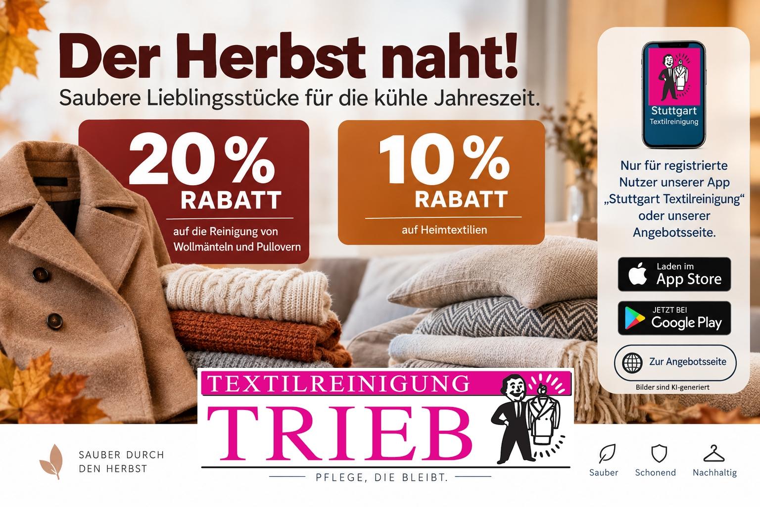 Rabatt auf Wollmäntel, Pullover und Heimtextilien