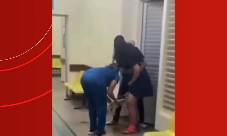 Mulher dá à luz em corredor de maternidade pública enquanto aguardava atendimento em Manaus; VÍDEO