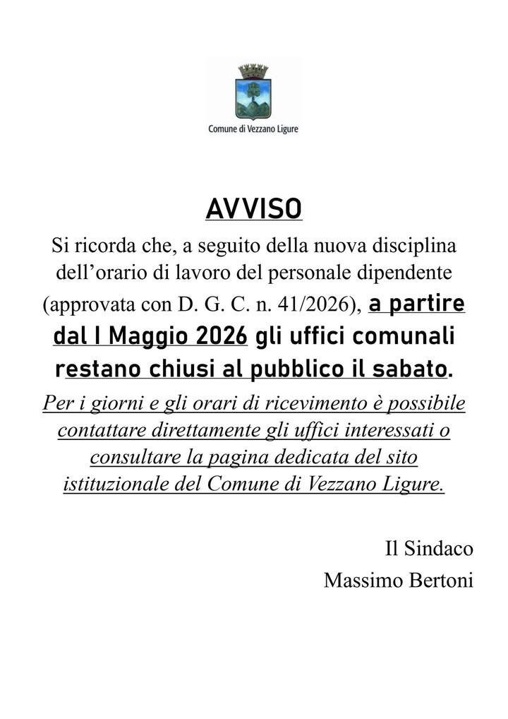 Comune di Vezzano Ligure Posted
