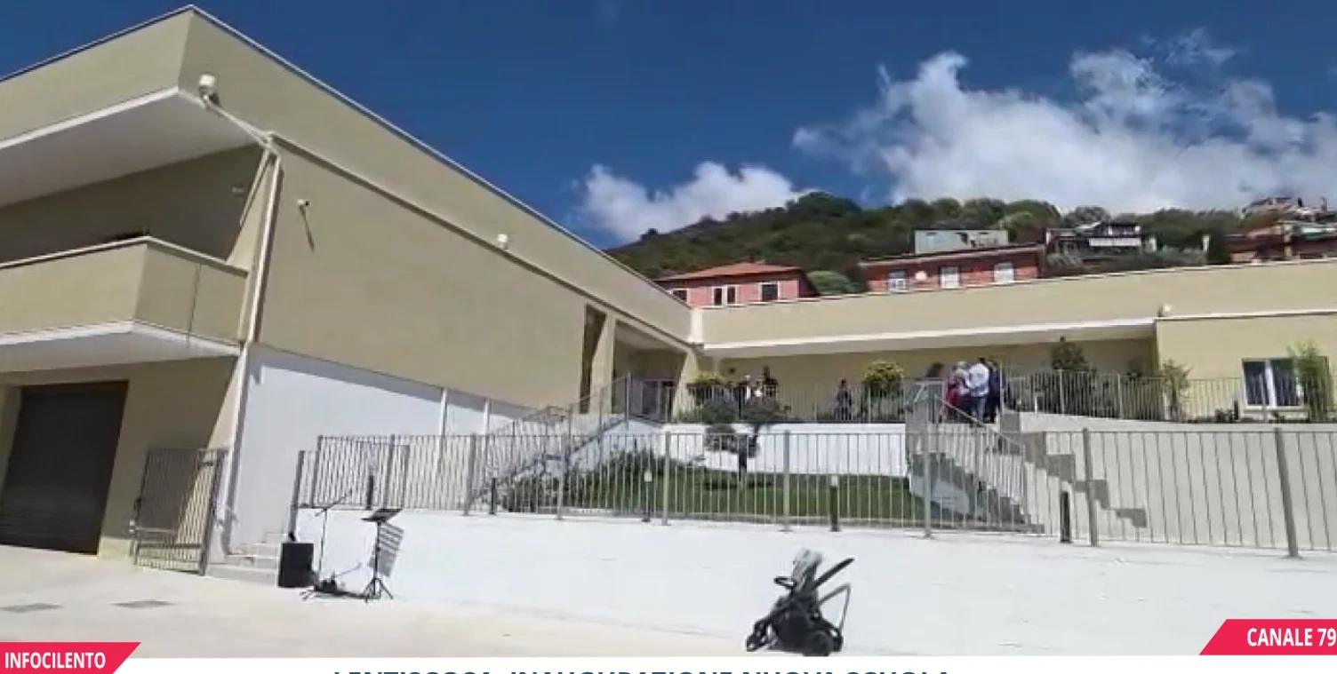 Camerota: inaugurata a Lentiscosa la nuova scuola “Santa Rosalia”, un plesso all’avanguardia