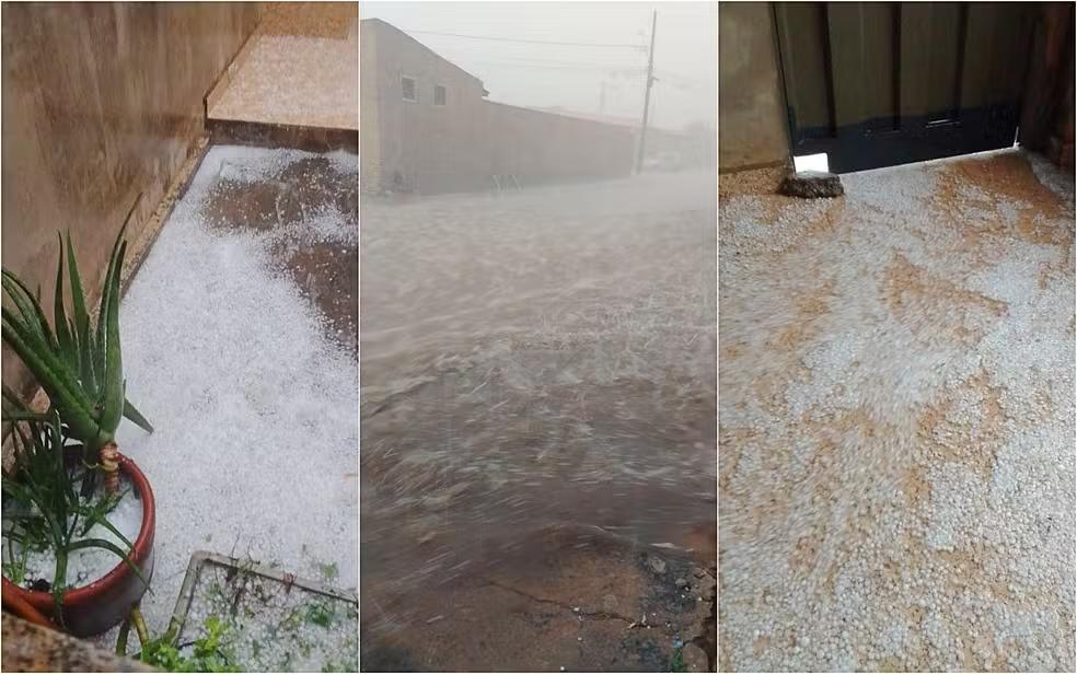 Temporal de granizo atinge Boa Esperança e causa prejuízos em diversos pontos da cidade