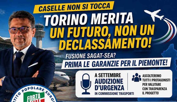 CASELLE – Ipotesi di fusione Sea-Sagat, Fava: “A settembre audizione urgente in commissione”