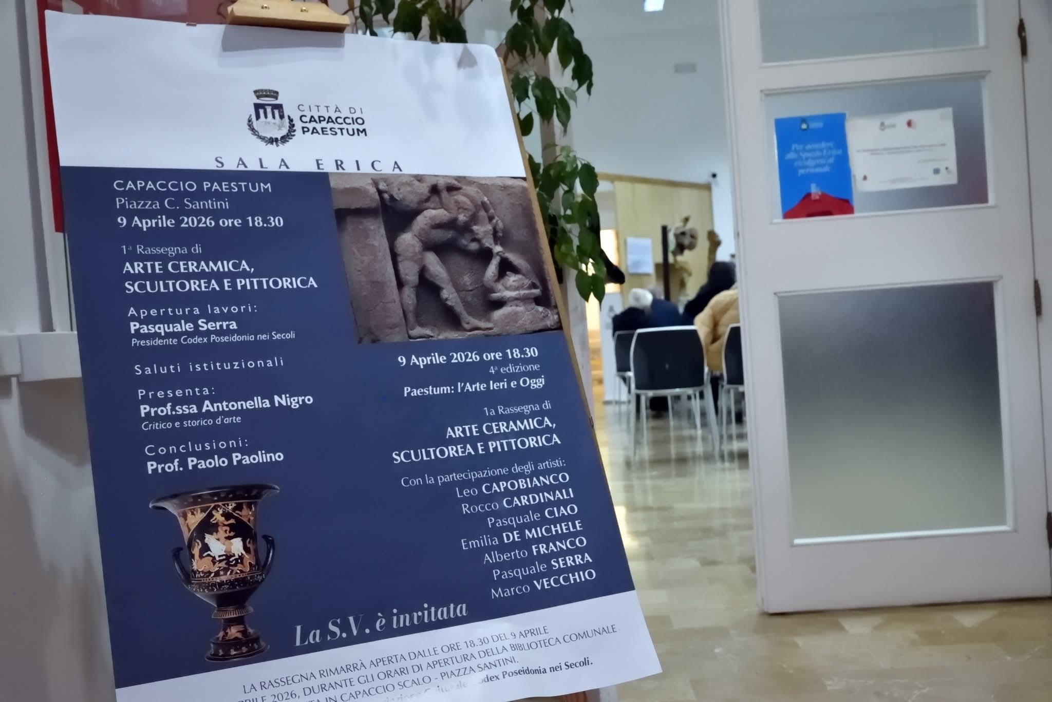 Capaccio Paestum celebra l’eccellenza: al via la 1° Rassegna di Arte Ceramica, Scultorea e Pittorica