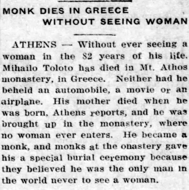 Greek Orthodox Monk