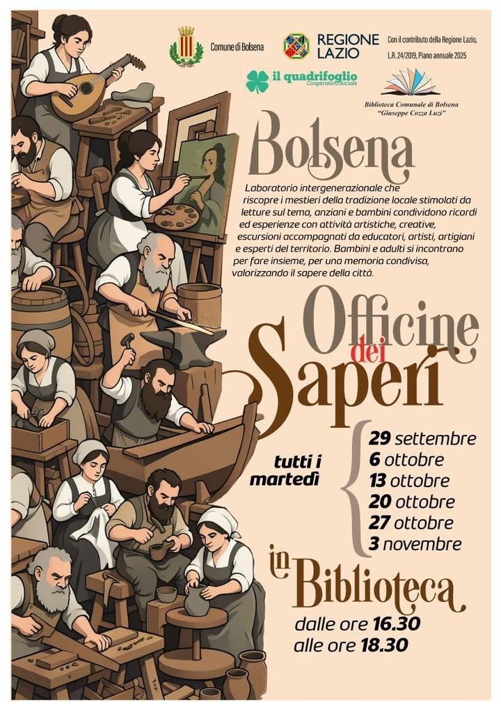 ✨ Continuano gli appuntamenti con "Officine dei Saperi"🎨📚🔨 Un'iniziativa speciale che vi permetterà di respirare l'an...