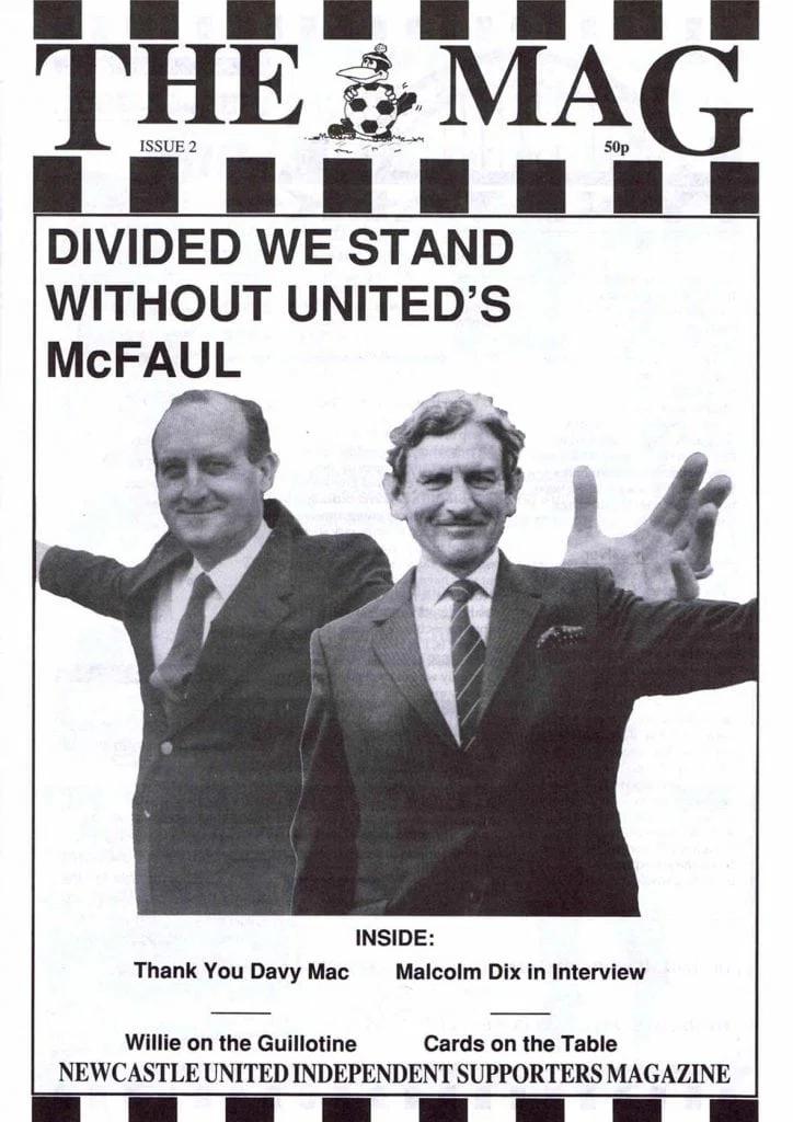 The Mag Cover Issue 2 September 1988 Newcastle United