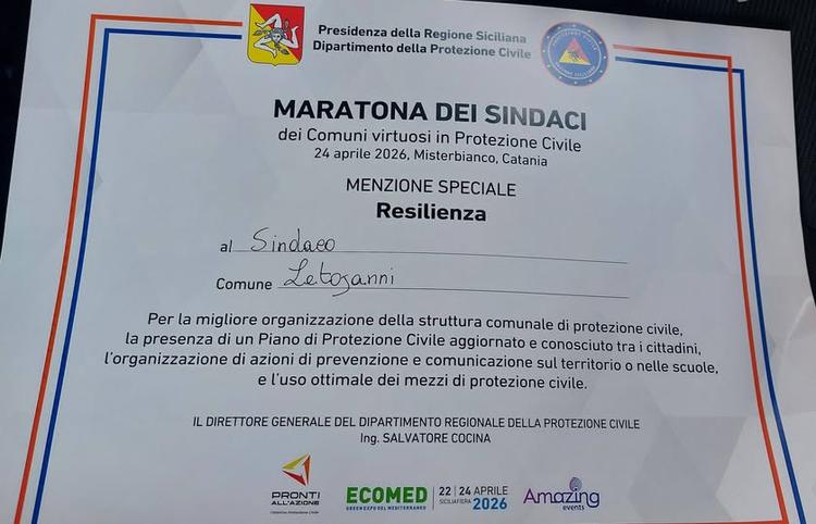 MARATONA DEI SINDACI DEI COMUNI VIRTUOSI IN AZIONI DI PROTEZIONE CIVILE. Stamattina a Misterbianco, in occasione della “...