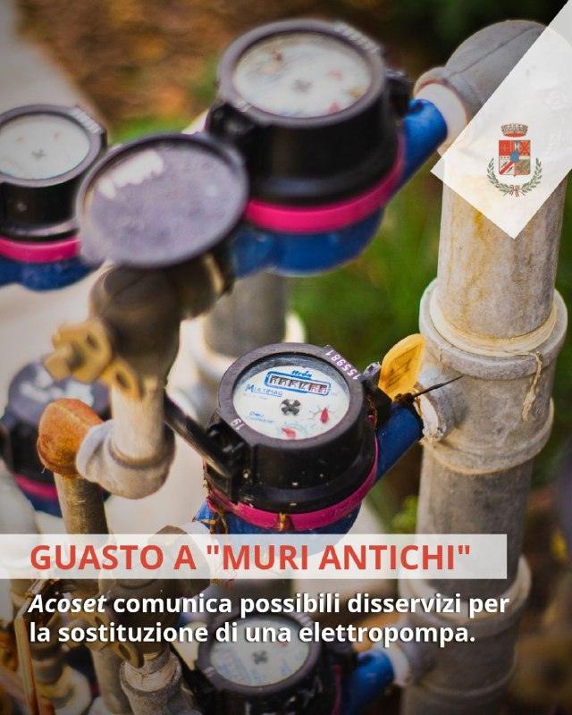 💧 𝘼𝘾𝙊𝙎𝙀𝙏, 𝗗𝗜𝗦𝗦𝗘𝗥𝗩𝗜𝗭𝗜 𝗣𝗘𝗥 𝗚𝗨𝗔𝗦𝗧𝗢 𝗔 𝗣𝗢𝗭𝗭𝗢 "𝗠𝗨𝗥𝗜 𝗔𝗡𝗧𝗜𝗖𝗛𝗜" 📣 𝘼𝙘𝙤𝙨𝙚𝙩 comuni...