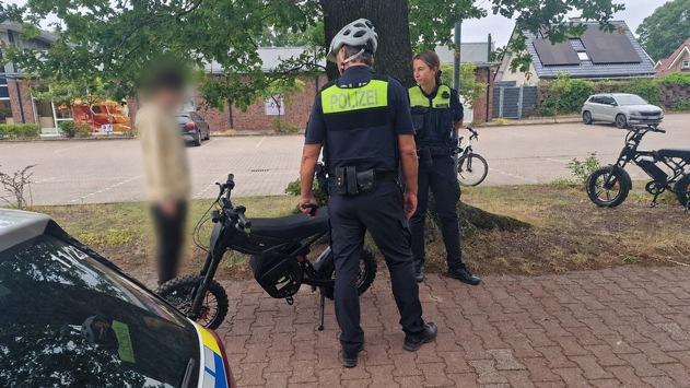 POL-EL: Emsland/Grafschaft Bentheim - Mit bis zu 60 km/h unterwegs - Polizei warnt vor manipulierten Fatbikes