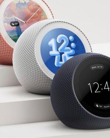 close-up of display on amazon echo time smart alarm clocks