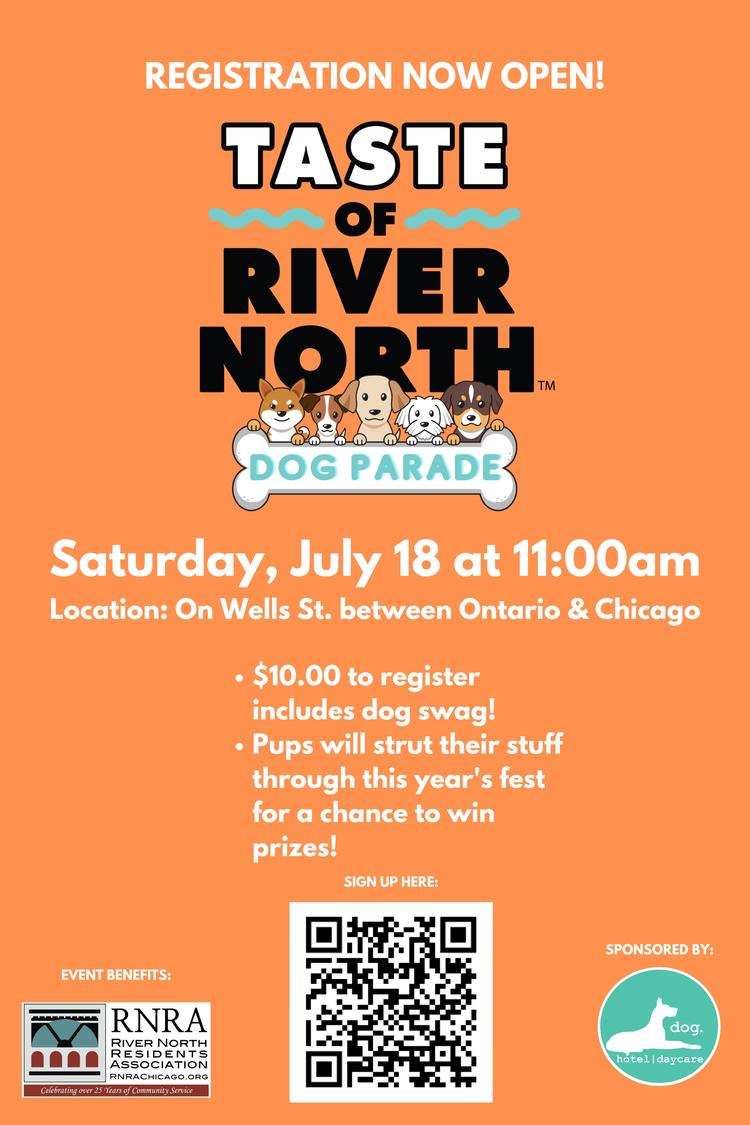 Taste of River North™️ Dog Parade – Register Now!