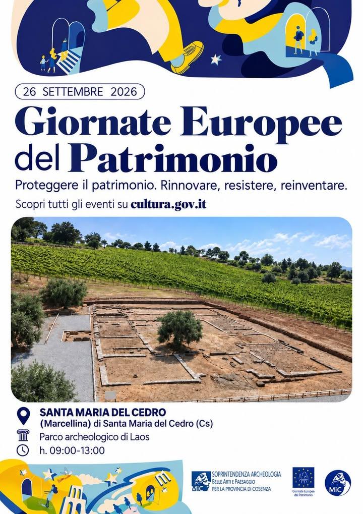 Giornate Europee del Patrimonio: visite al Parco Archeologico di Laos. Visite guidate al Parco Archeologico di Laos, a M...