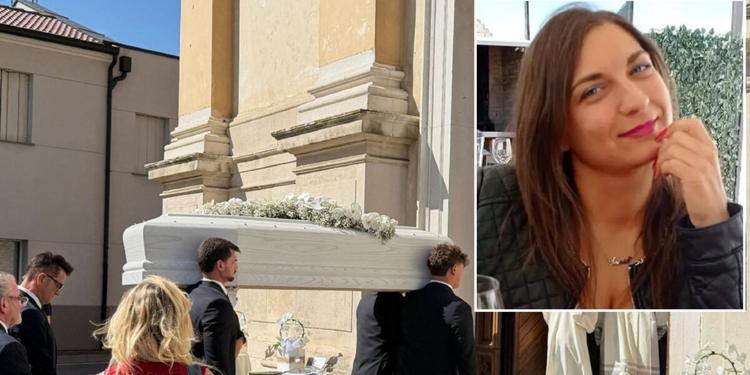 Tania Terrin, l'addio a Camponogara: fiori bianchi sulla bara bianca