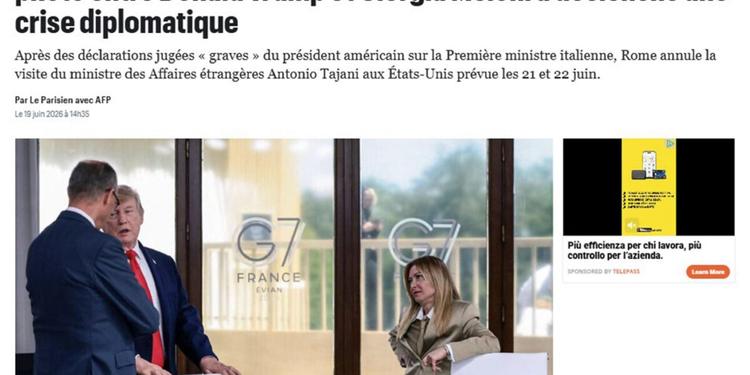 Caso Trump-Meloni, l'eco sui media internazionali e l'annullamento del viaggio di Tajani