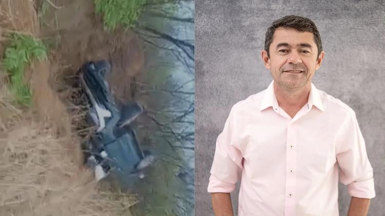 Carro com prefeito e vereador de Santa Luz capota na BR-135 no Sul do Piauí