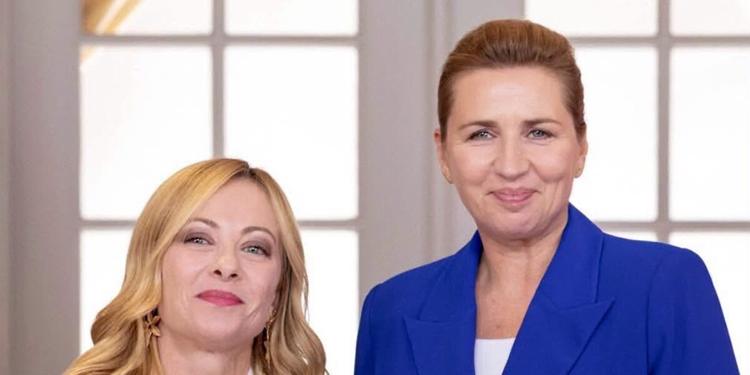 Giorgia Meloni e la collega premier danese, messaggio congiunto all'Europa: "No ad un'immigrazione incontrollata"