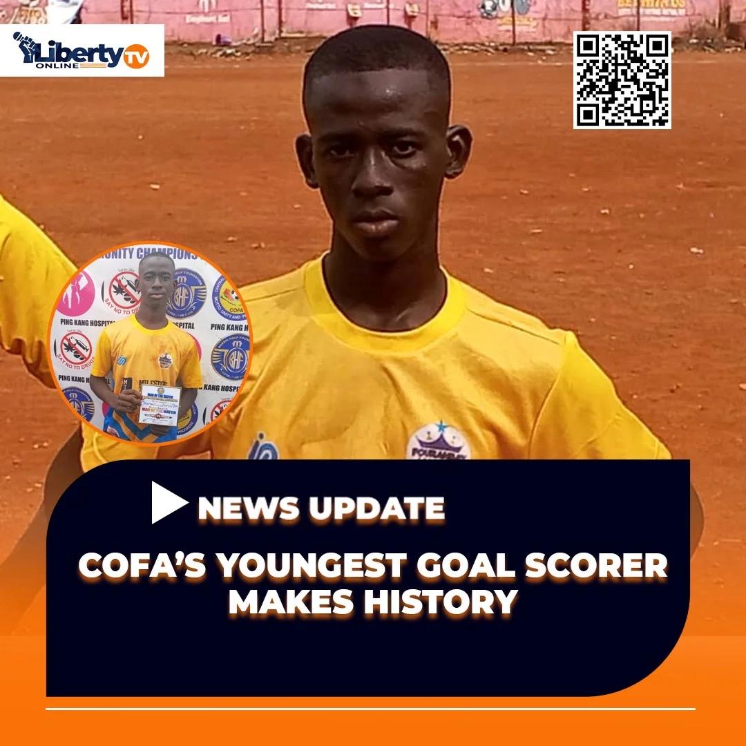 COFA’S YOUNGEST GOAL SCORER MAKES HISTORY