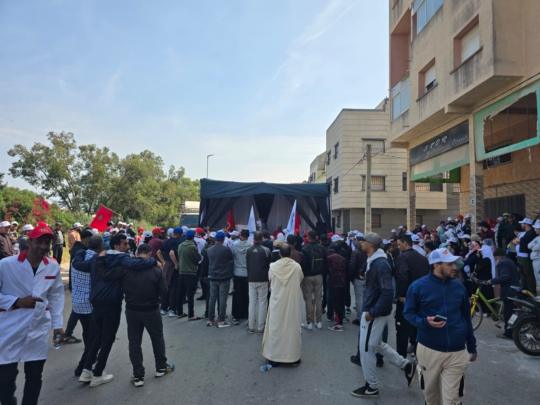 التعبير عن مطالب إجتماعية وإقتصادية متجددة.. هكذا خلد العمال فاتح ماي بحد السوالم + صور