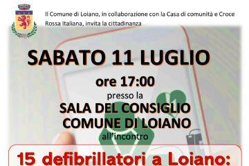 11/07/2026 - incontro "15 defibrillatori a Loiano. Come e quando usarli"