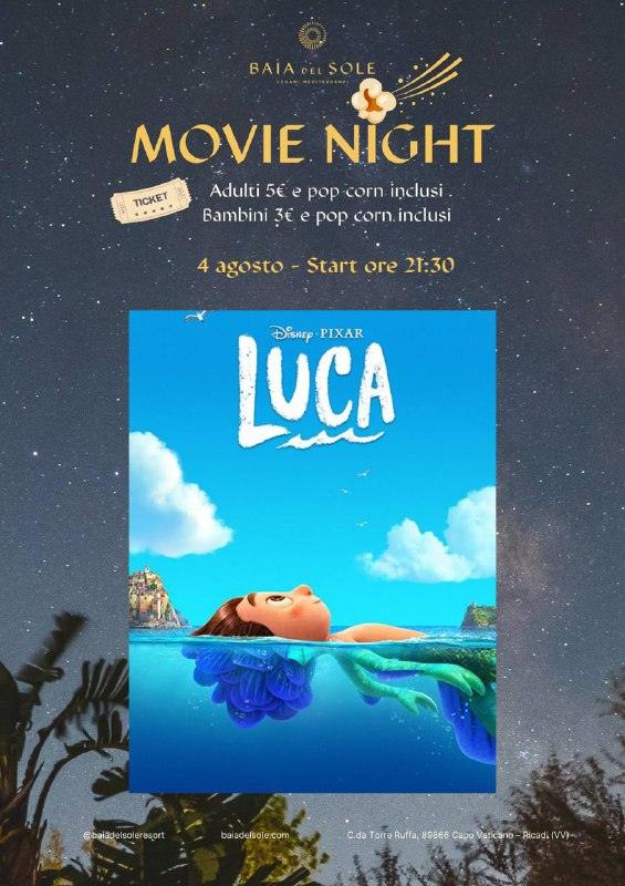 Movie Night in programma oggi ore 21.30