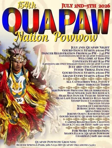 154th Annual Quapaw Nation Pow Wow 2026