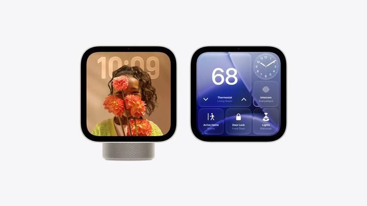 apple homeview smart display with speaker base and without