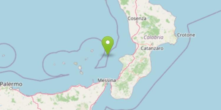 Terremoto tra la Calabria e le isole Eolie, scossa di magnitudo 2.6 in mare