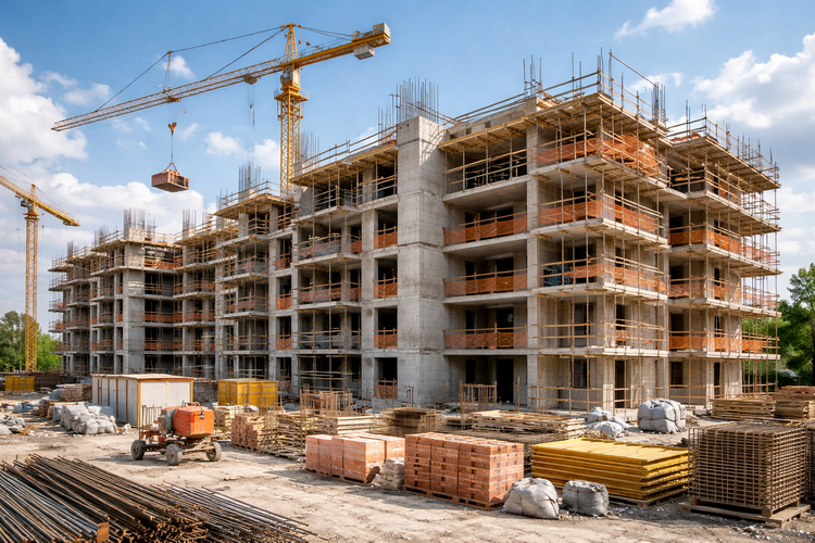 Costruzioni: nel 2025 bene il settore residenziale, frena quello commerciale