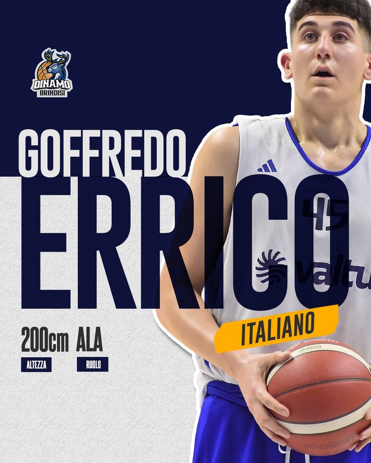 Basket, B2/M, Dinamo Brindisi: con Goffredo Errico si punta sui giovani