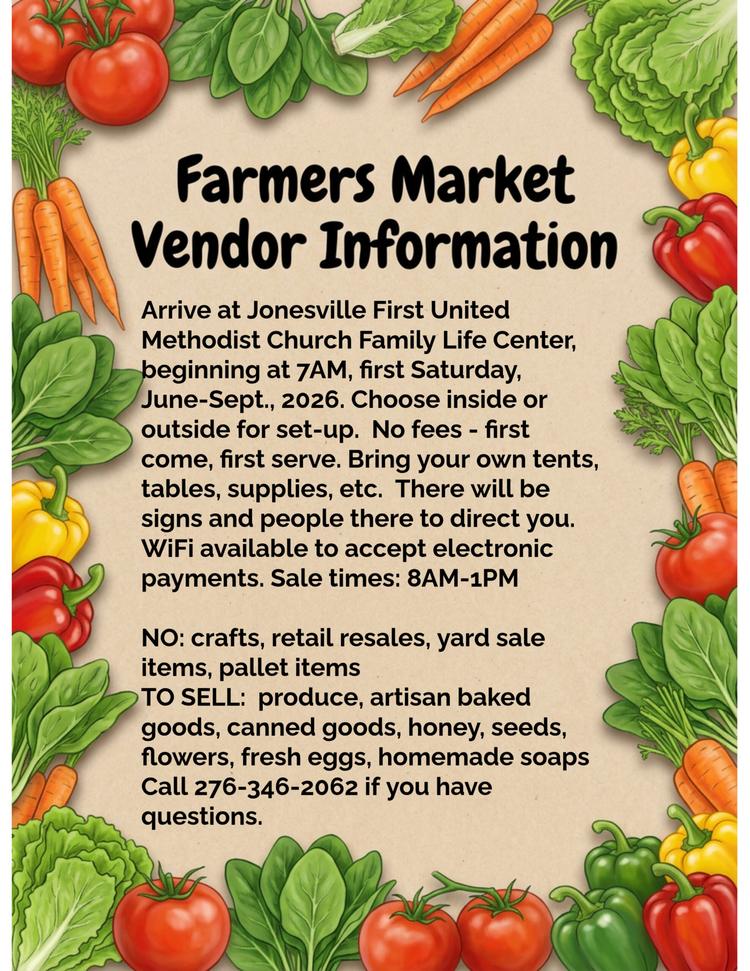 Farmers Market Vendor Information