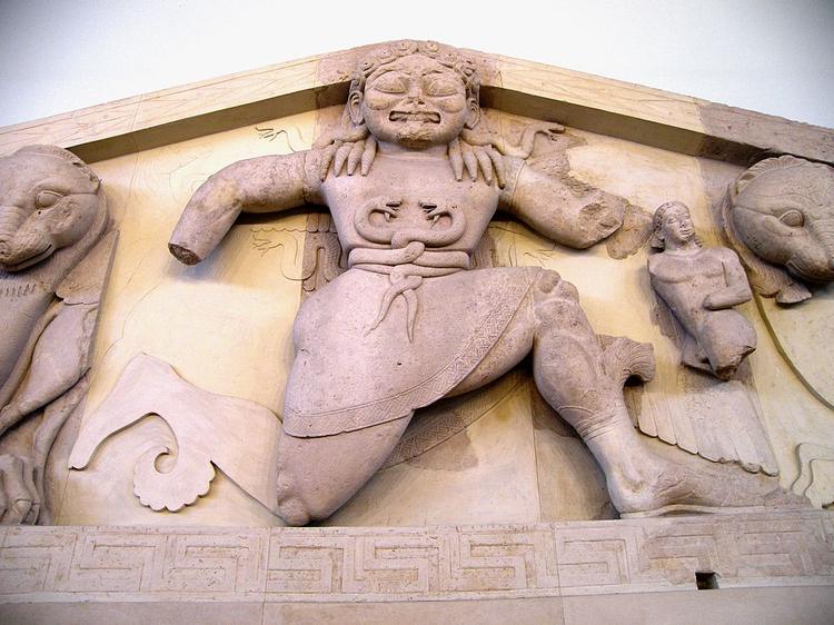 Medusa pediment greek mythology