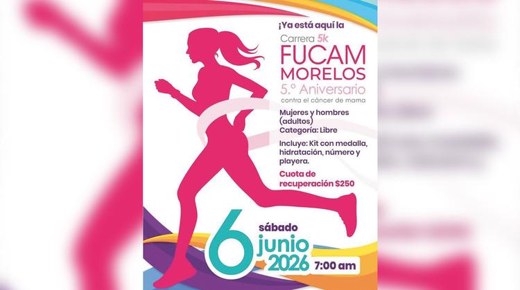 ¡A correr por una buena causa! Anuncian carrera atlética en Xochitepec a beneficio de FUCAM