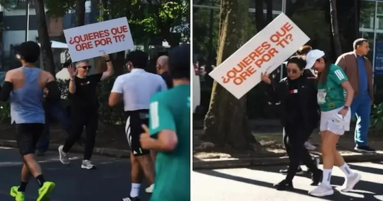 Cristianos evangelizan durante maratón en México