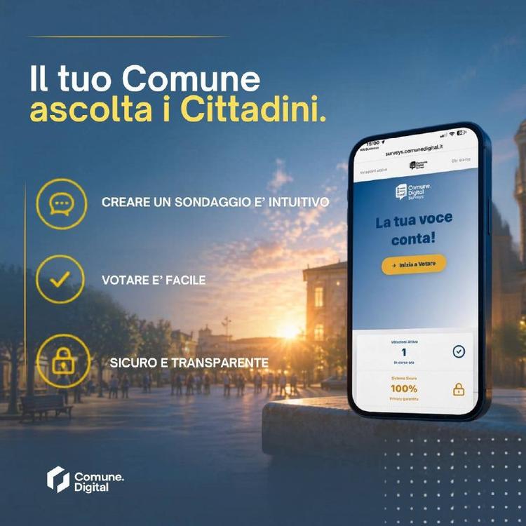 📲 La Voce dei Cittadini, a portata di smartphone. - Un Comune che ascolta davvero. I Cittadini votano dallo smartphone...