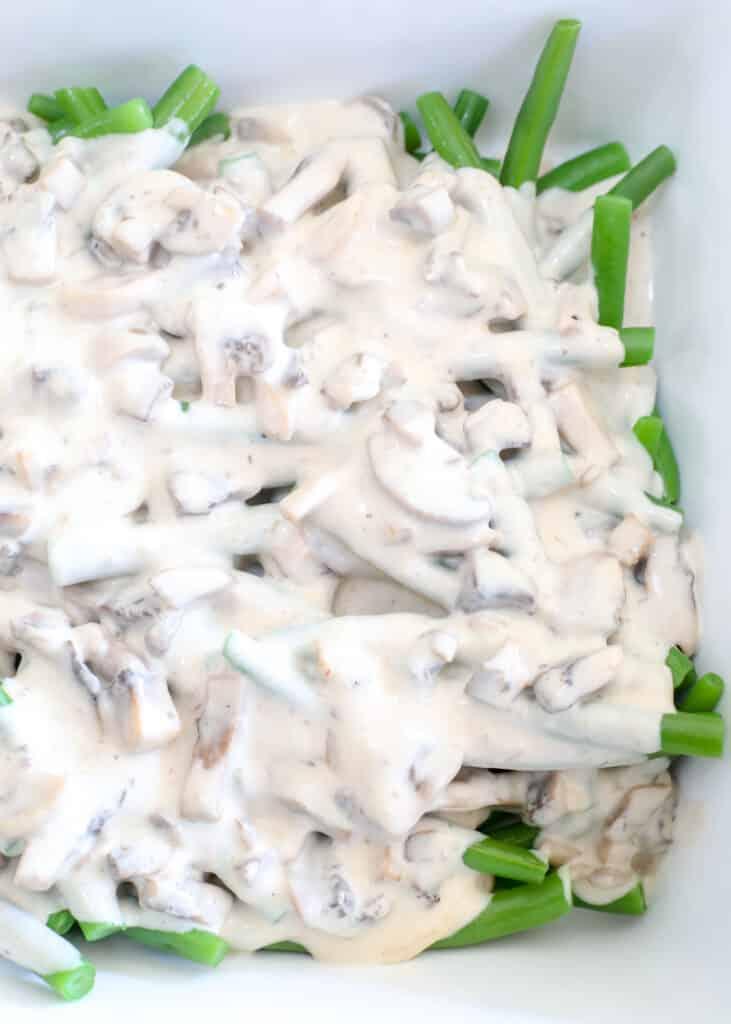 Homemade Green Bean Casserole is a favorite