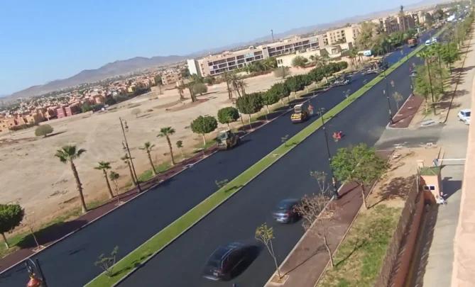 15 ورشا على امتداد 44,7 كيلومترا.. البنية الطرقية تتصدر أوراش مراكش