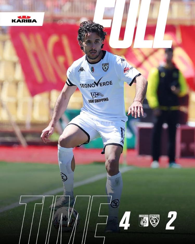 Fischio finale #CatanzaroSpezia 4-2