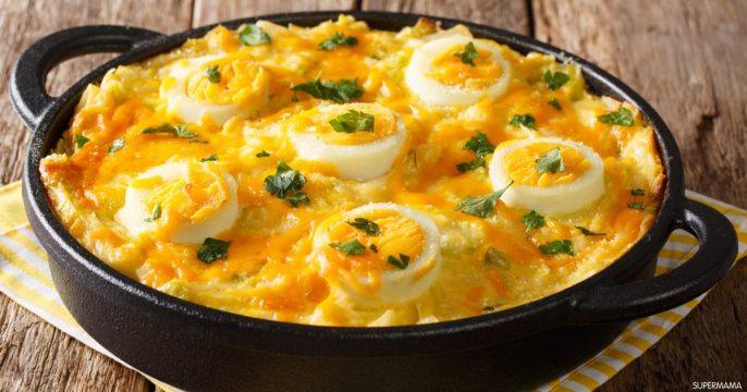 وجبة البيض المسلوق بالجبن لوجبة سحور كلها فيتامينات