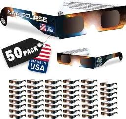 AAA Eclipse solar viewing glasses