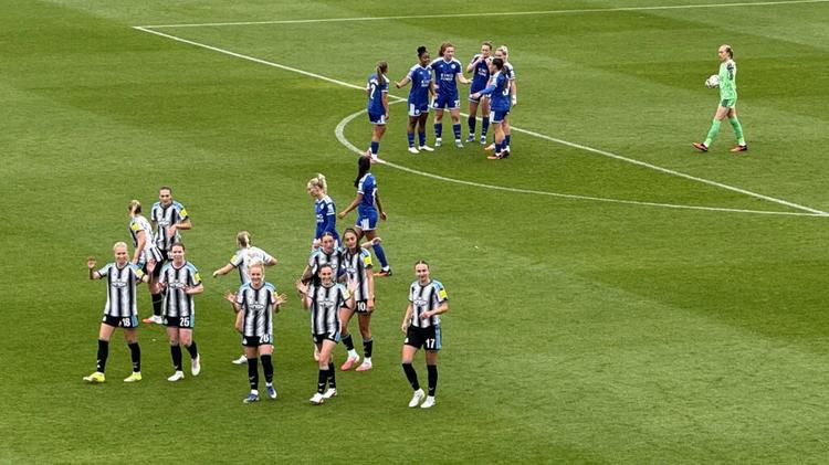 Charoltte Wardlaw Goal Celebration Newcastle Women Leicester