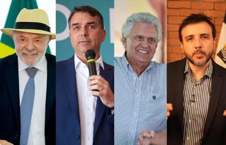 Quaest no TO: Lula, 37%; Flávio Bolsonaro, 32%; Ronaldo Caiado, 7%; Renan Santos; 3%