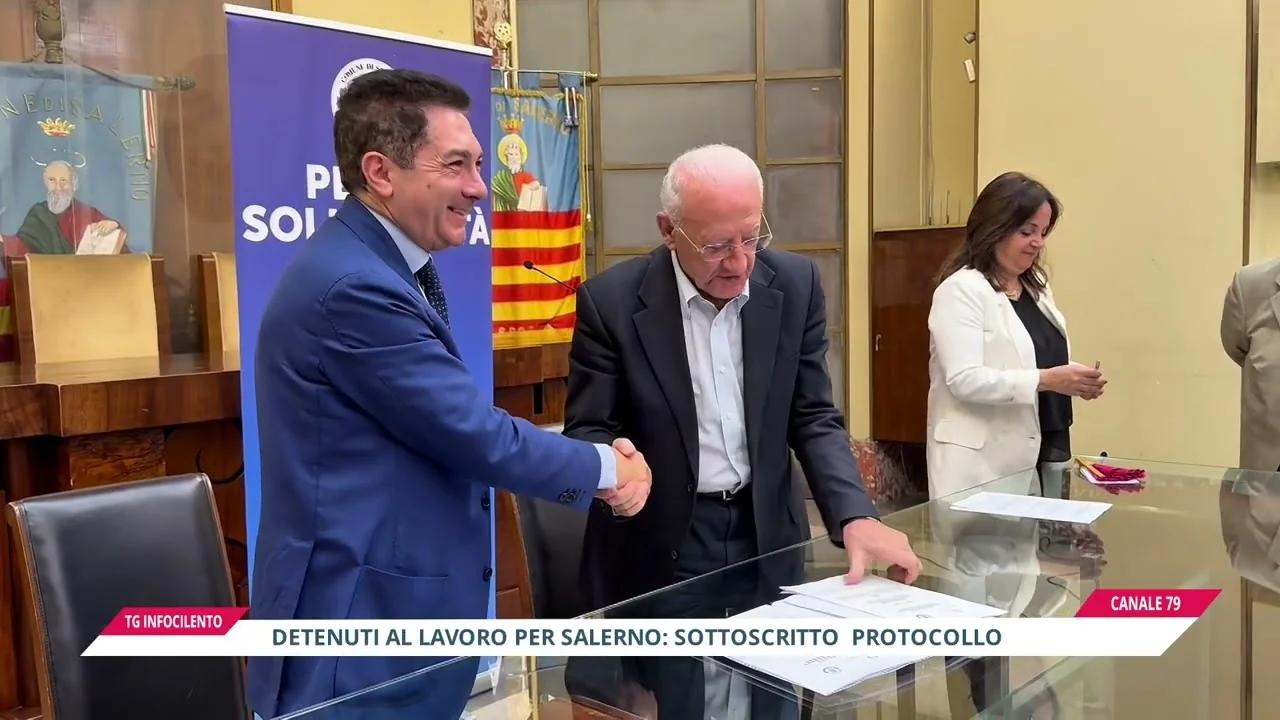 Detenuti al lavoro per Salerno: sottoscritto protocollo tra Comune e carcere