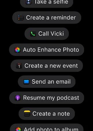siri actions in various apps