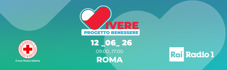 “Vivere Progetto Benessere”: Croce Rossa e Rai Radio 1 insieme per promuovere la prevenzione