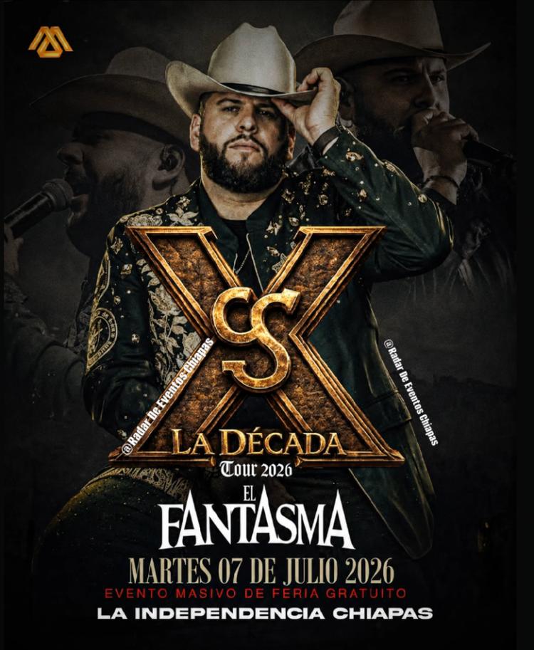 Concierto de El Fantasma – La Década Tour 2026