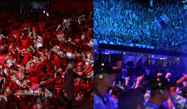 Caprichoso e Garantido realizam últimos ensaios técnicos no Bumbódromo de Parintins