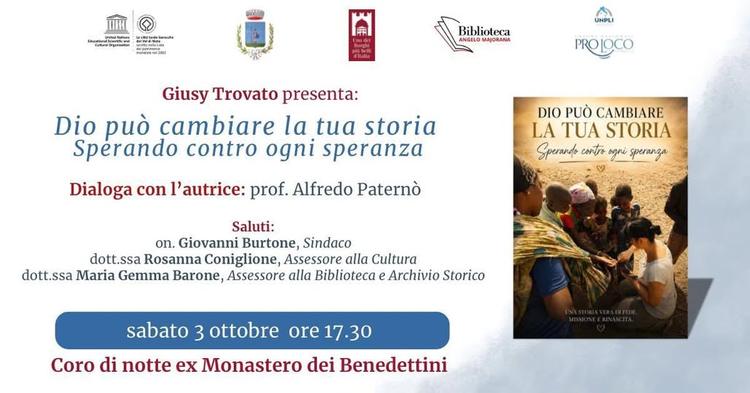 Siamo felici di invitarvi alla presentazione del libro "Dio può cambiare la tua storia