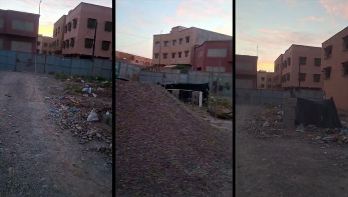 صاحب ورش بناء يستولي على مساحات واسعة ويضيق الخناق على جيرانه بمراكش+ فيديو