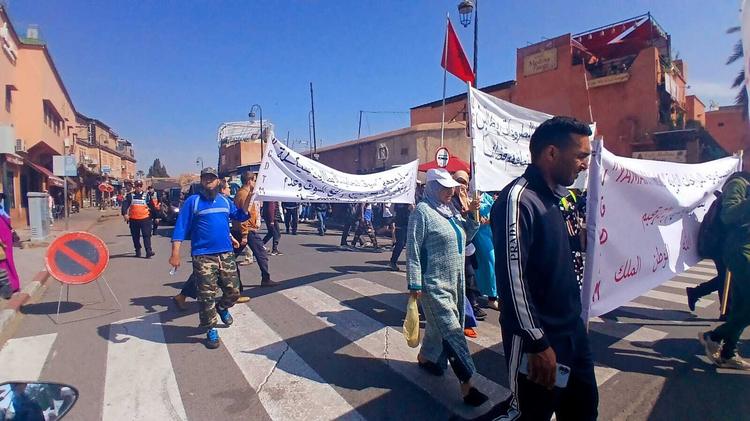 بالصور.. انطلاق المسيرات العمالية بمناسبة عيد الشغل بمراكش
