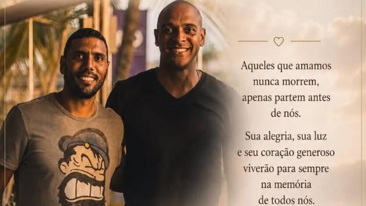 Corpos de ex-jogador do Botafogo e amigo mortos durante ventania serão enterrados nesta sexta